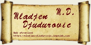 Mlađen Đudurović vizit kartica